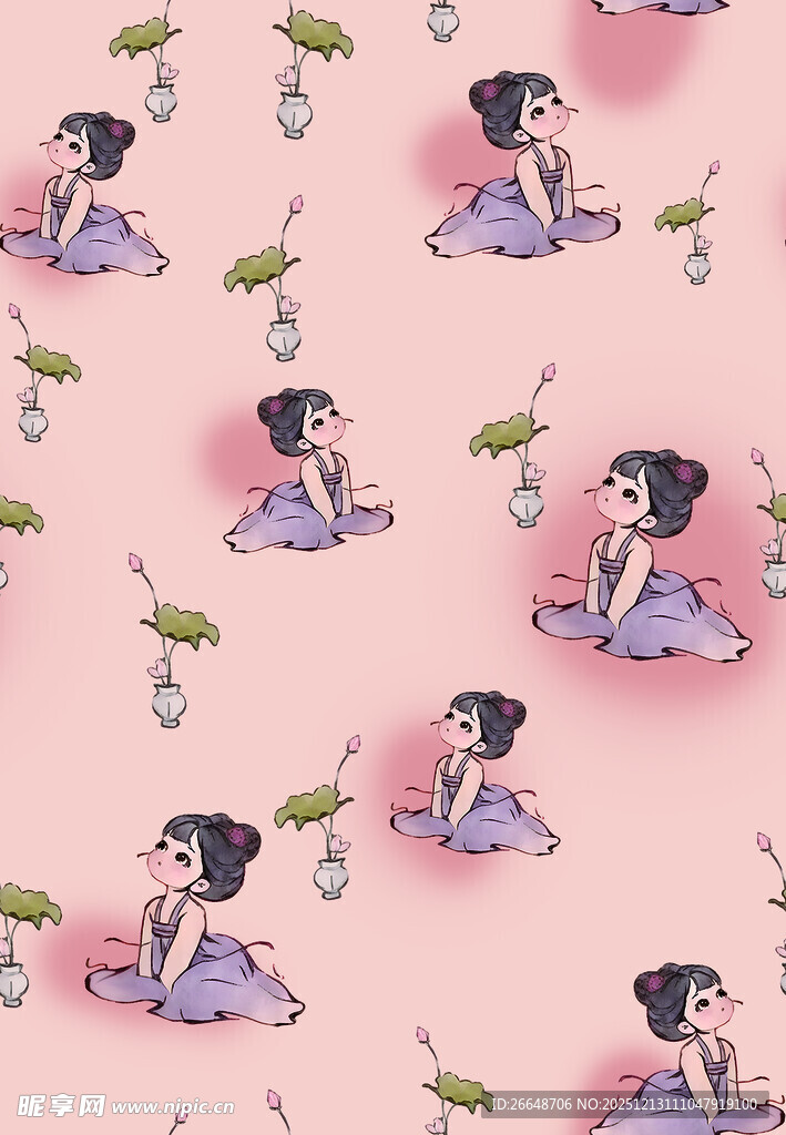 小碎花  卡通图案