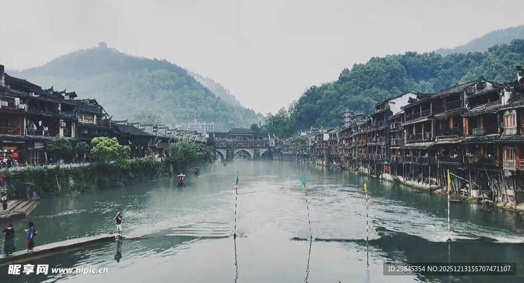 湘西水乡古镇风光