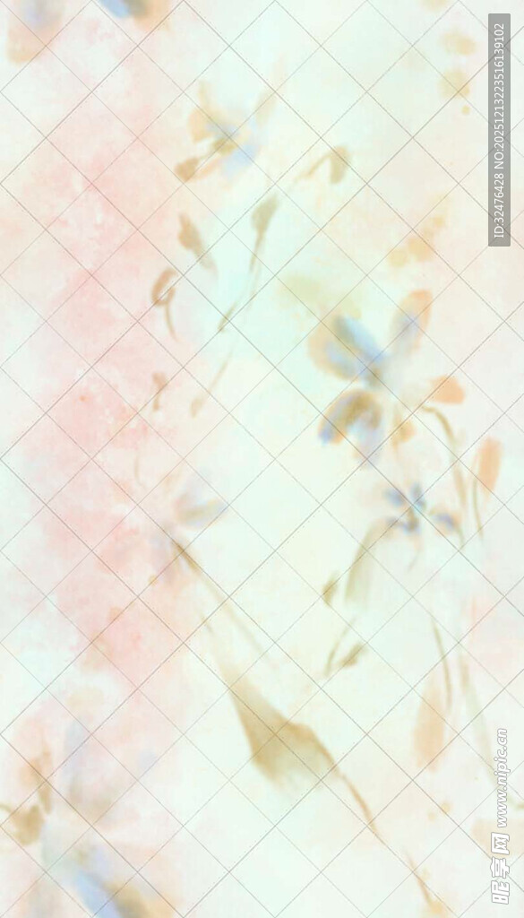 淡彩花卉纹理布料图案