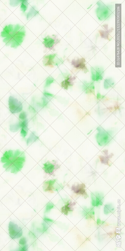 清新绿叶透明背景图案