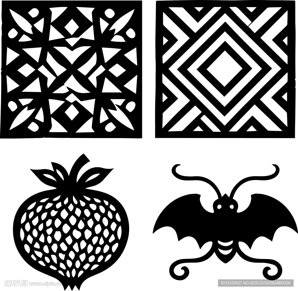 传统图案元素集合