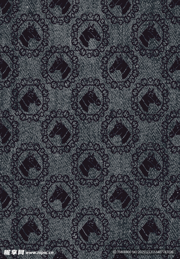 深色几何花纹布料图案