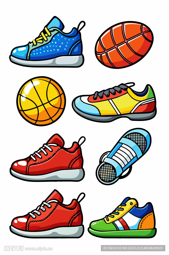 多彩运动装备集合