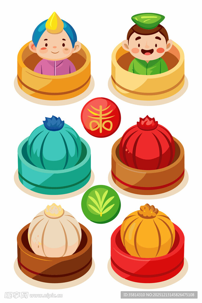 多彩传统帽子与配饰展示