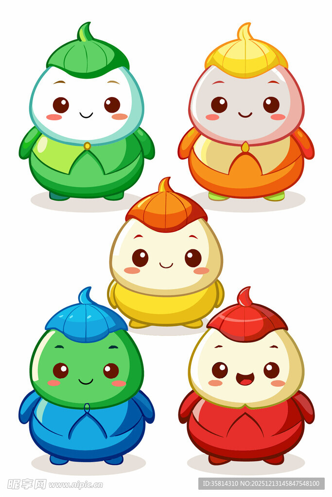 可爱多彩卡通小鸟形象