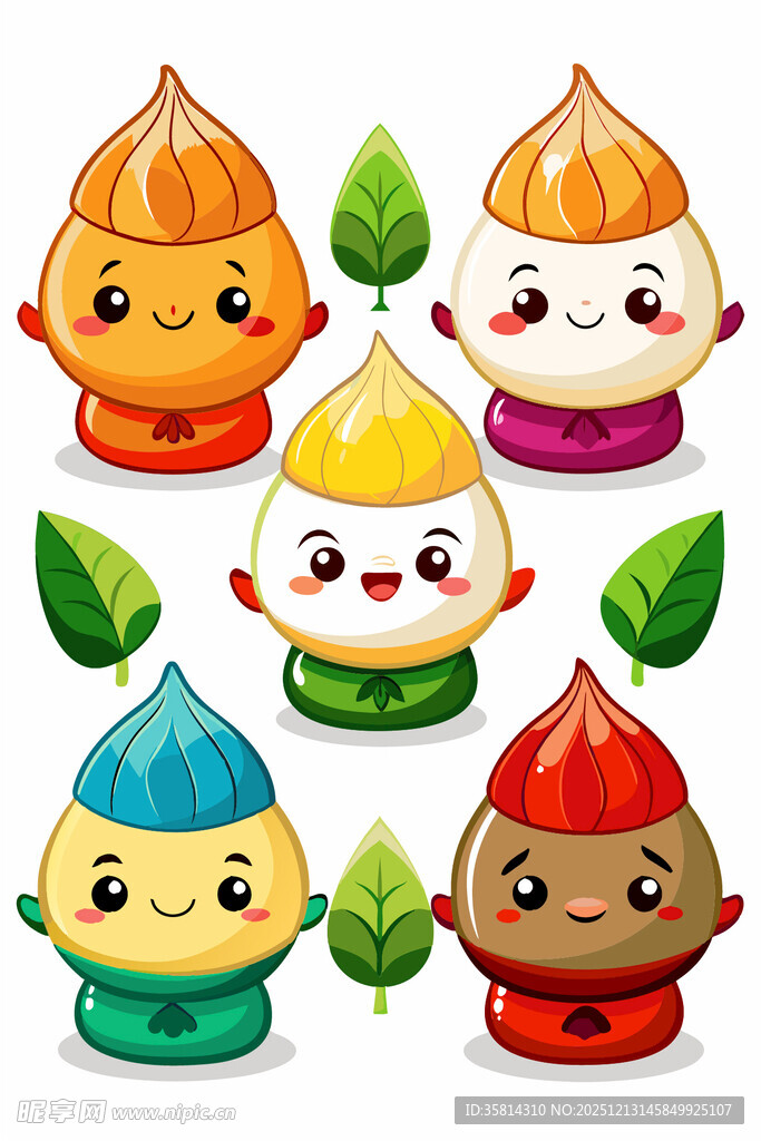 可爱卡通栗子形象集合
