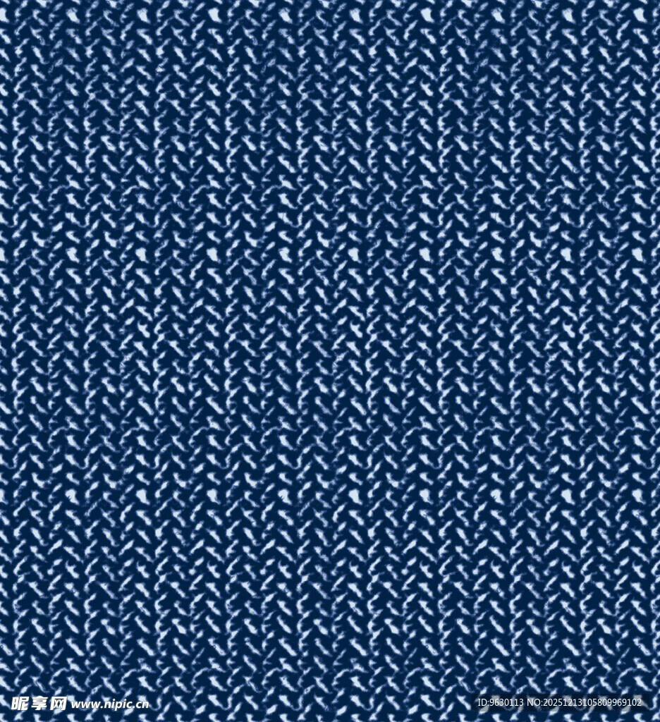 深蓝色针织面料纹理