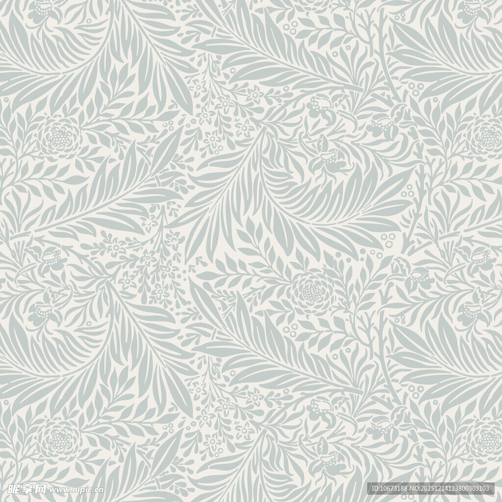 浅色系植物纹理图案背景