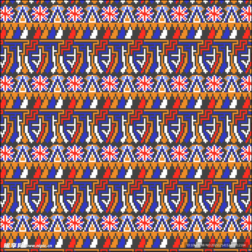 民族风几何图案纹理