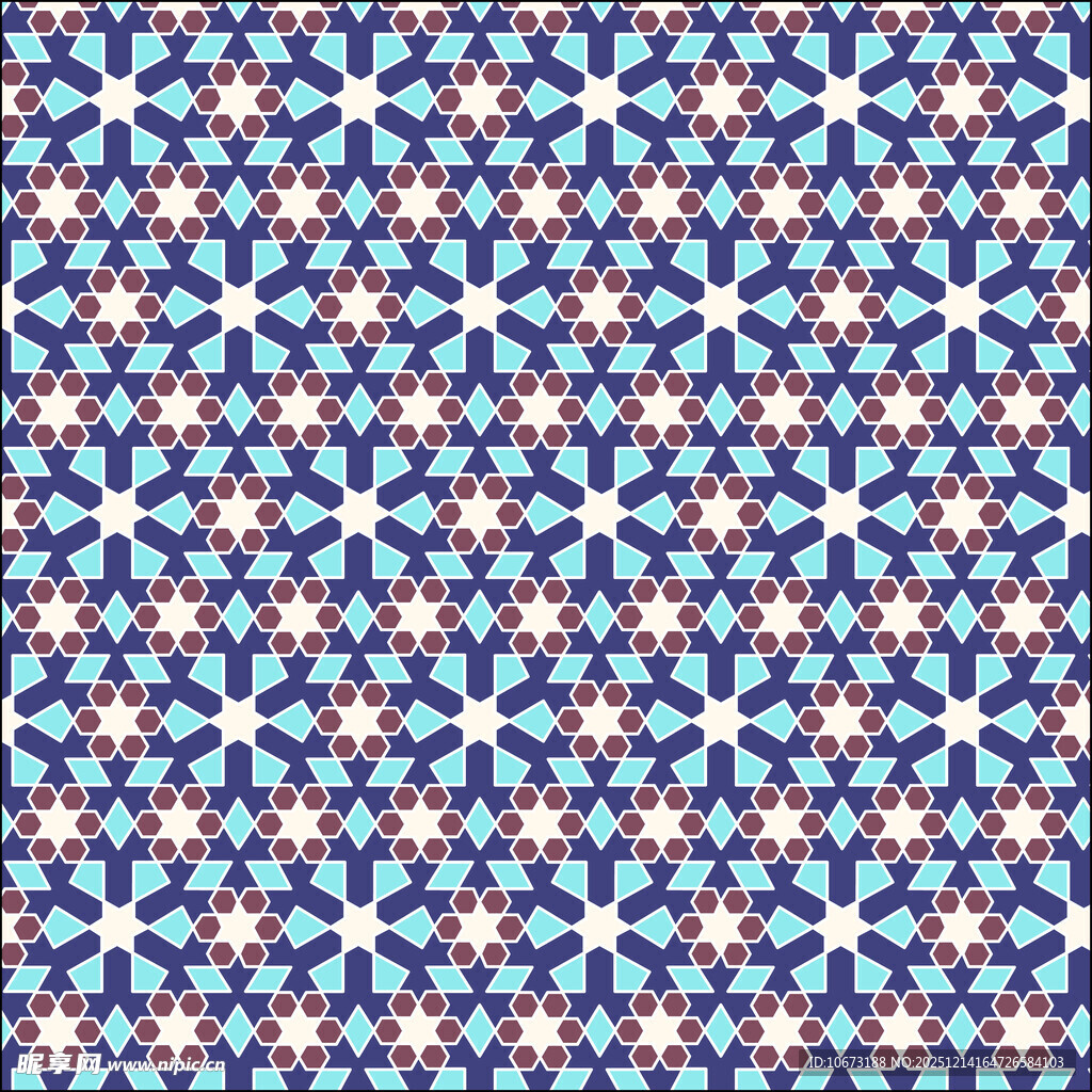 蓝白红几何图案纹理背景