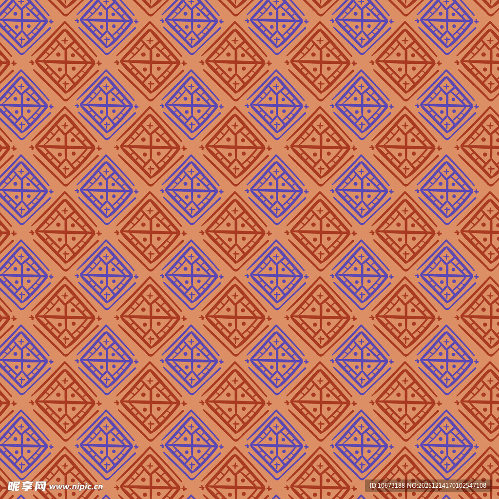 复古几何图案纹理背景