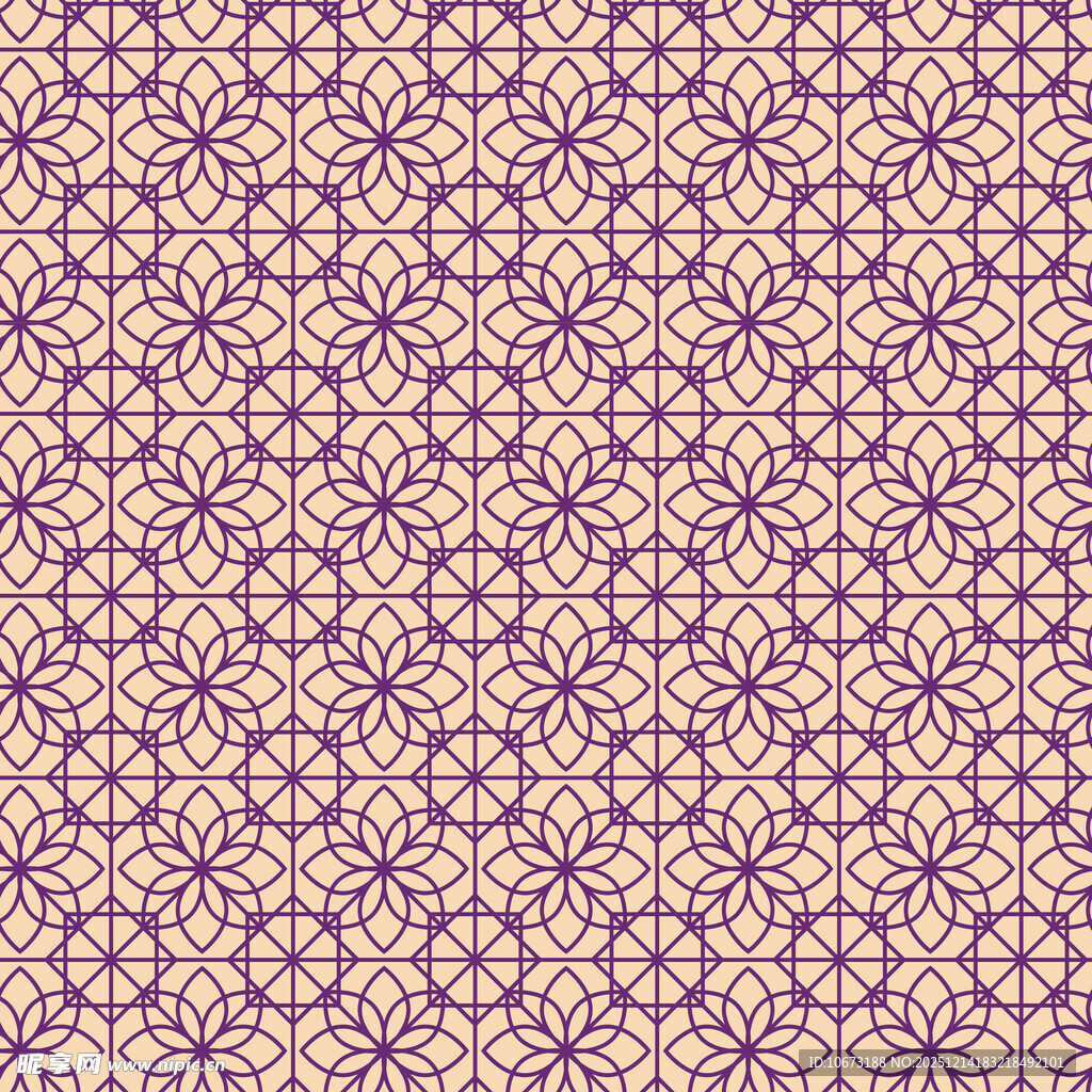 紫色几何花纹图案背景