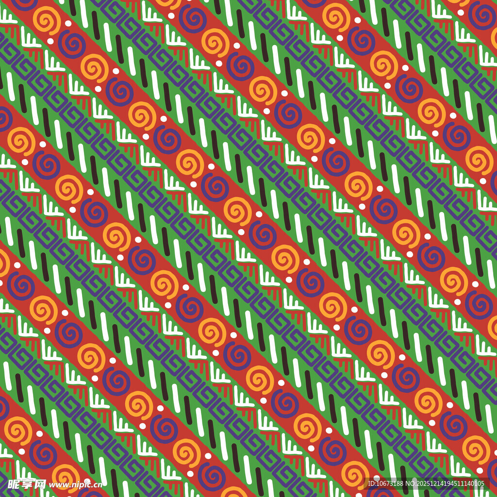 多彩花卉斜纹图案背景