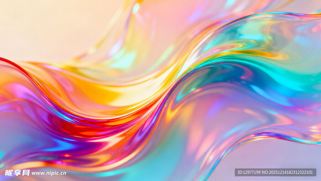 绚丽多彩流体艺术图案