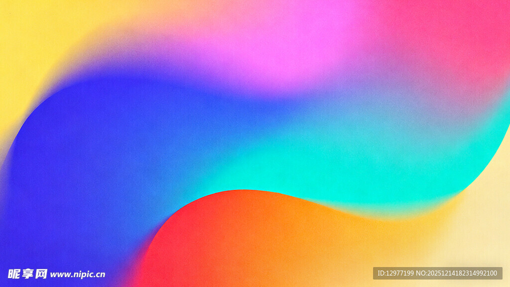 多彩渐变流体背景图