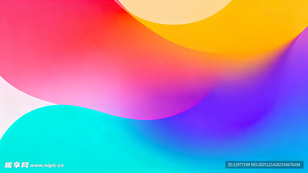 多彩流体渐变背景图案