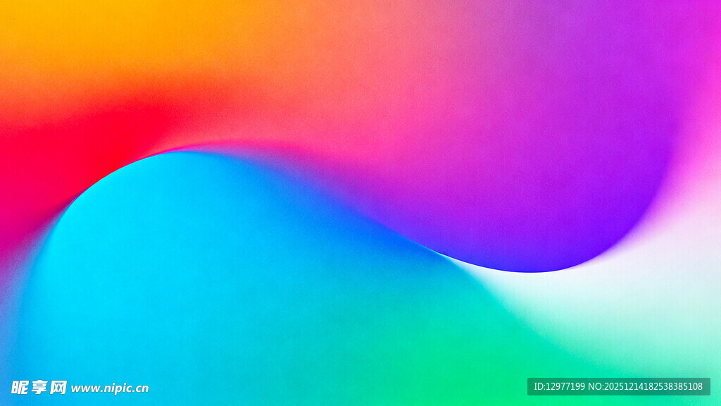 多彩流体渐变抽象背景图