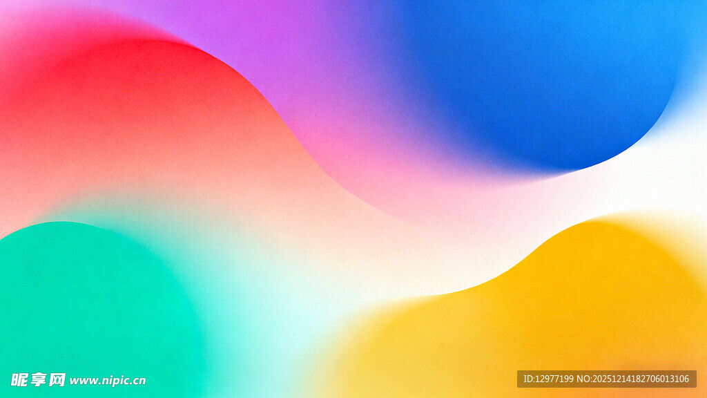 多彩渐变流体背景图案