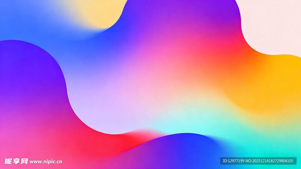 绚丽多彩流体渐变背景图