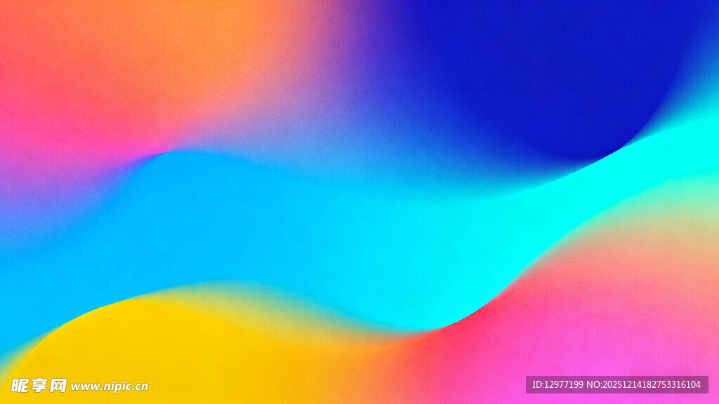 多彩渐变流体背景图案