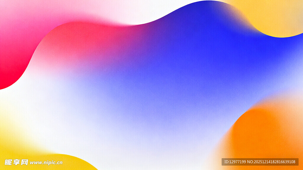 多彩渐变流体抽象背景图