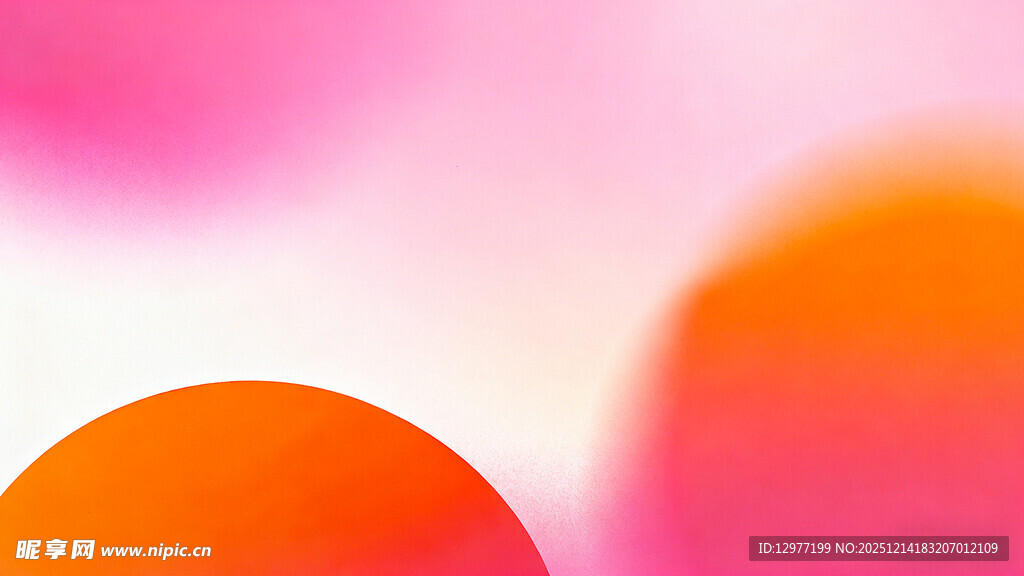 梦幻渐变色彩圆形图案