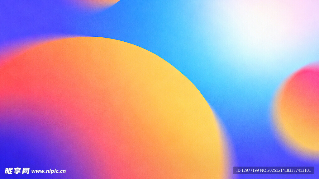 梦幻渐变色彩抽象背景图