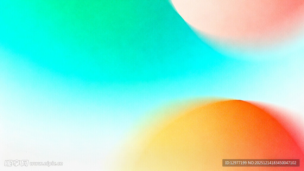 多彩渐变圆形抽象背景图