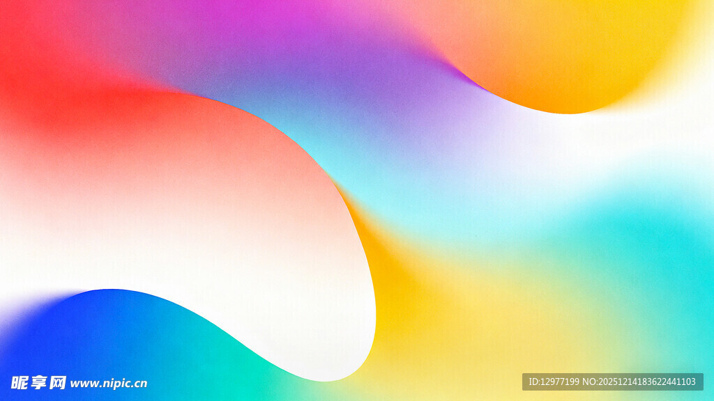 多彩渐变流动抽象背景图案