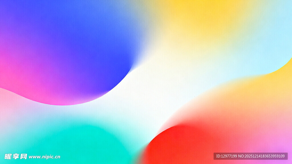 多彩渐变流体背景图案