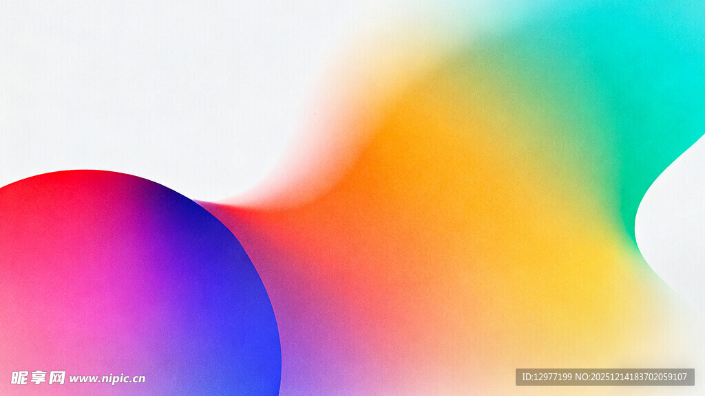 多彩渐变流体艺术图案