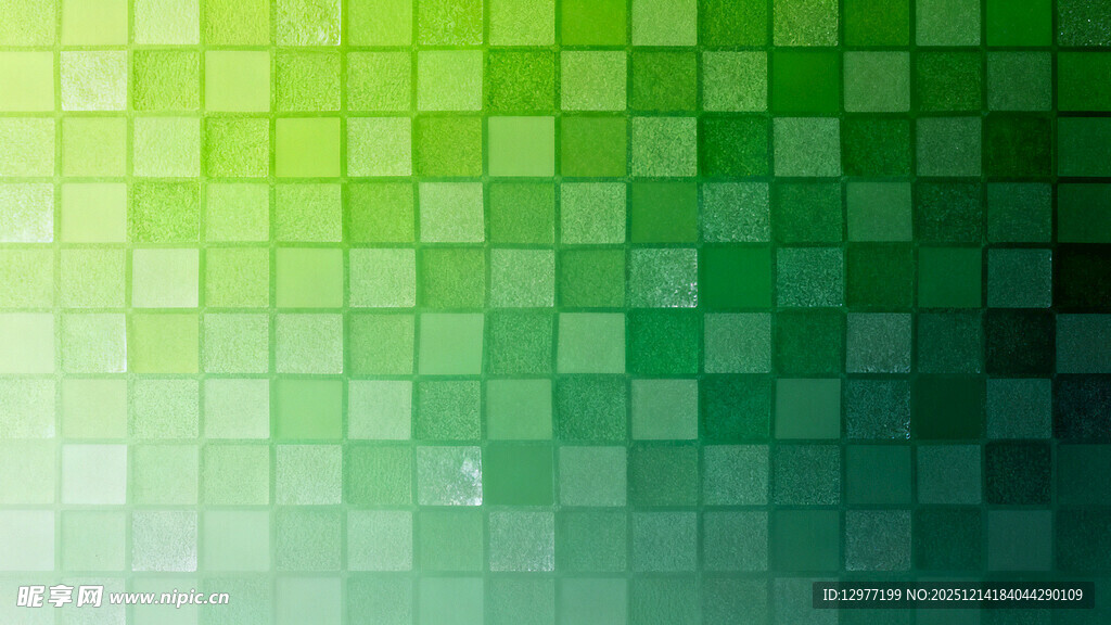 绿色渐变方块背景图案