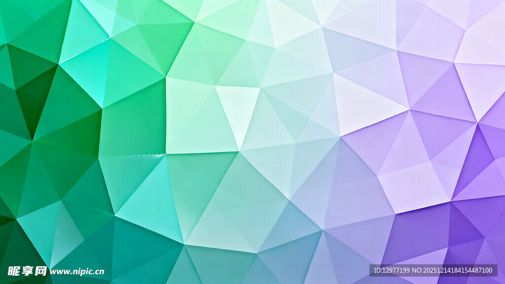 多彩低多边形几何背景图