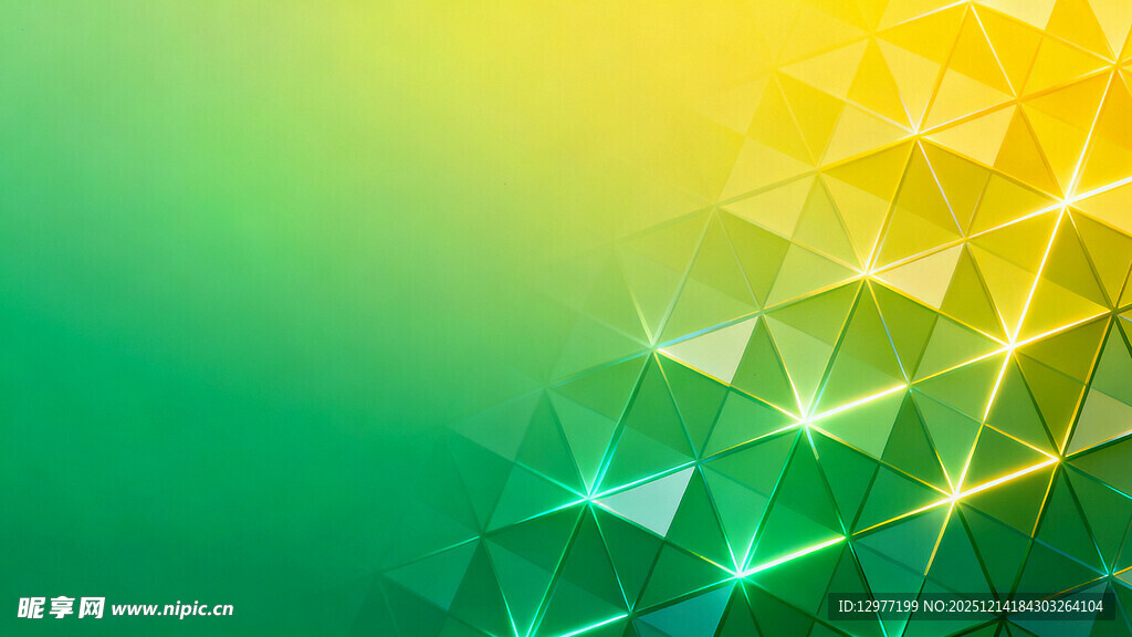 渐变几何三角背景图