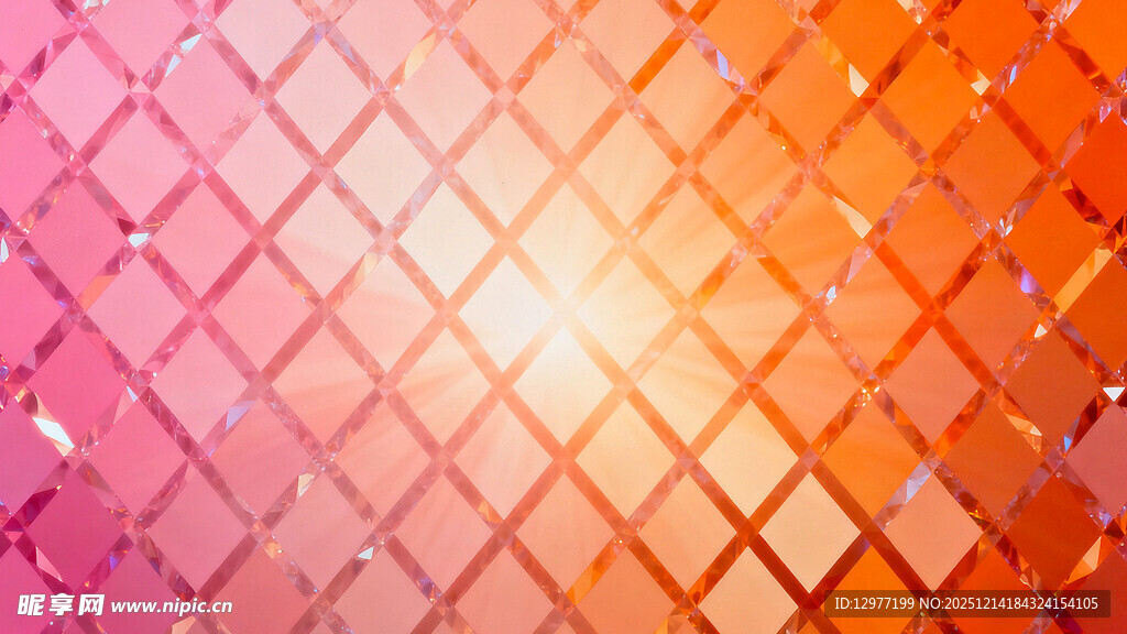 炫彩菱形渐变背景图案