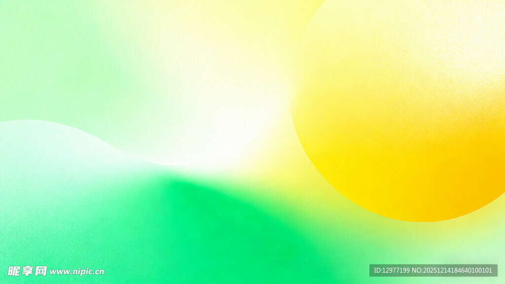 黄绿渐变梦幻背景图