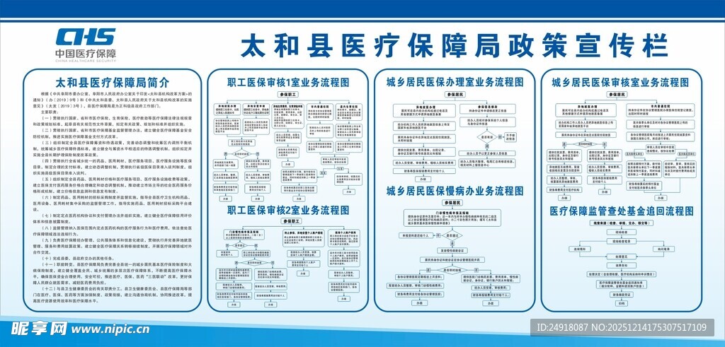 医保局政策宣传 医保流程图
