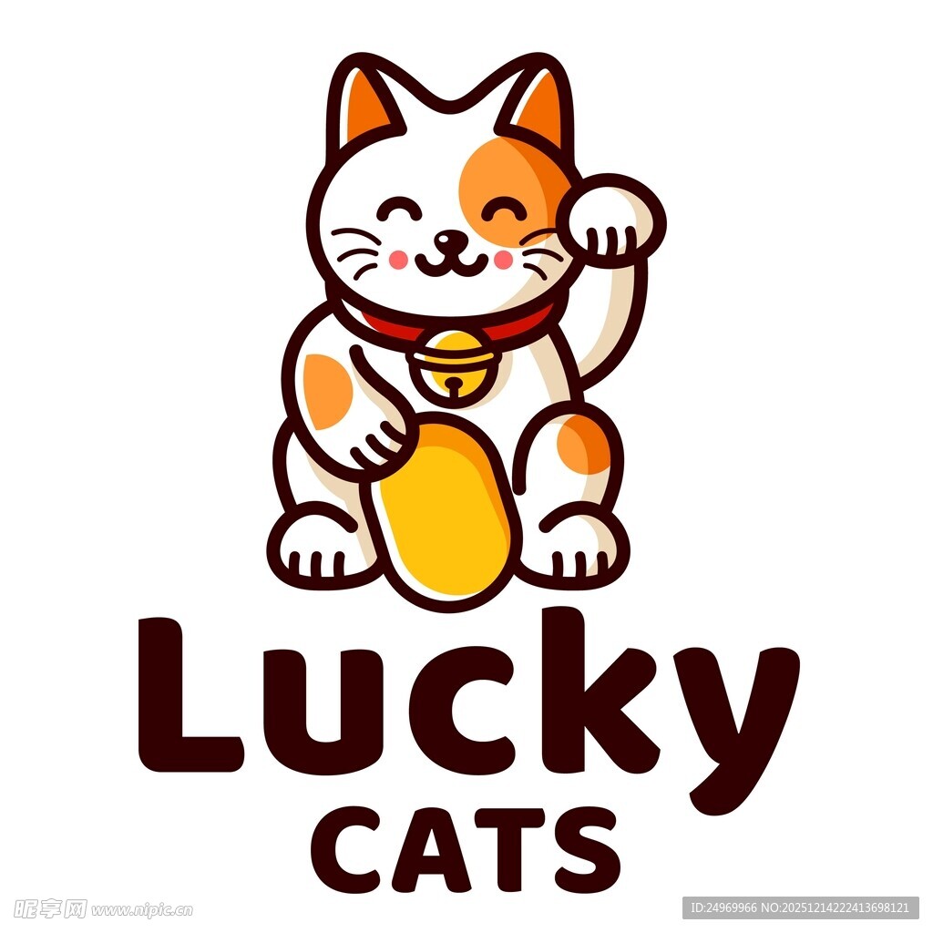 幸运猫咪卡通形象