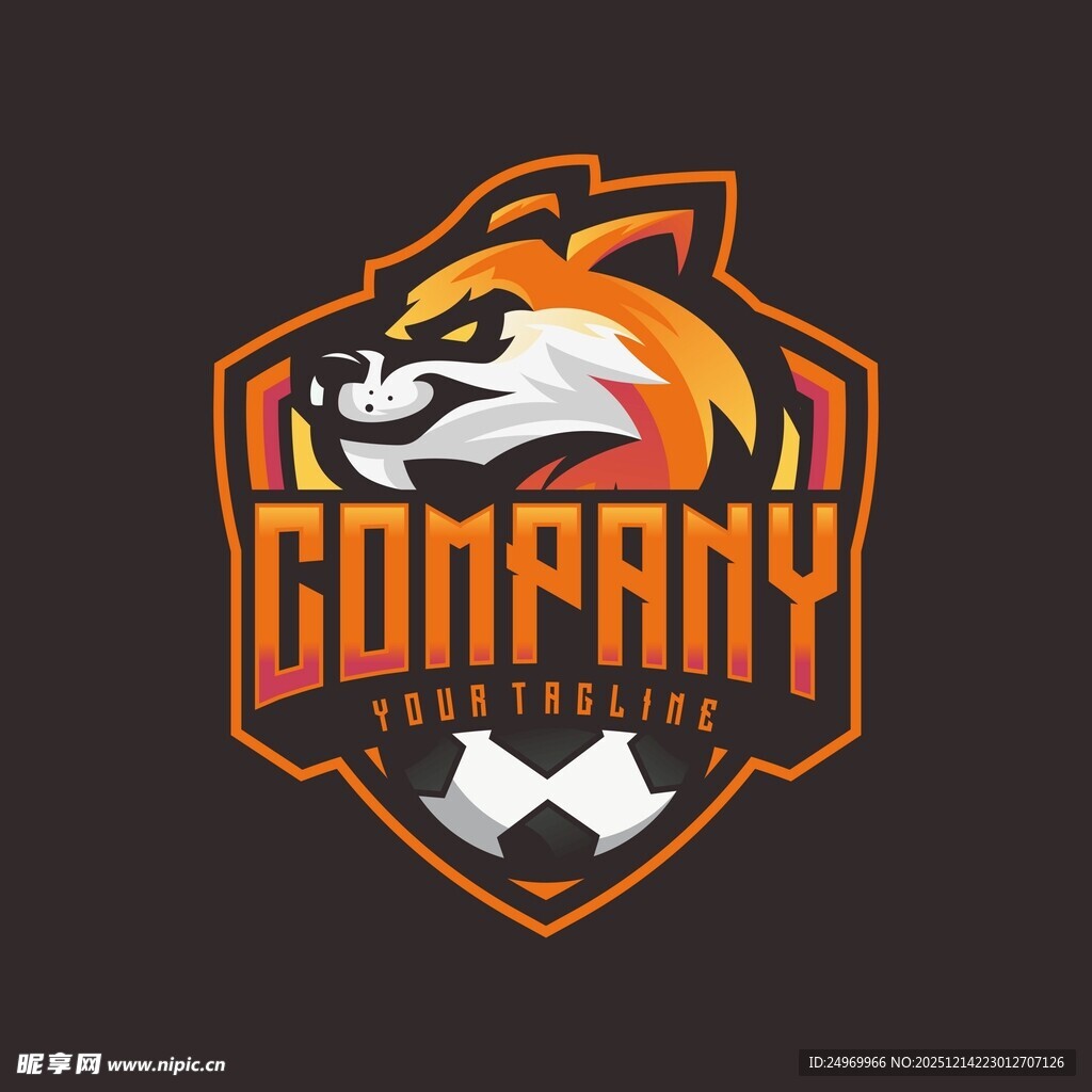 狐狸主题公司徽标设计