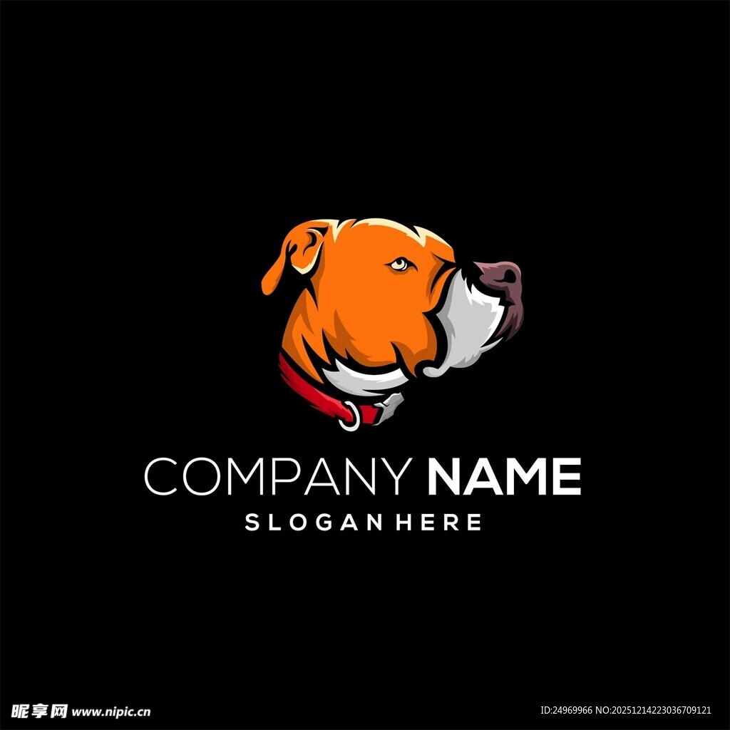 斗牛犬标志设计