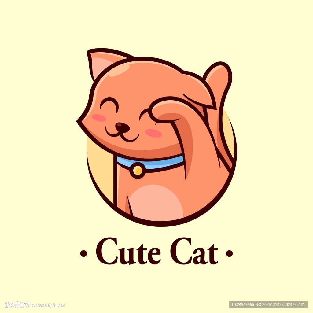 可爱猫咪卡通形象