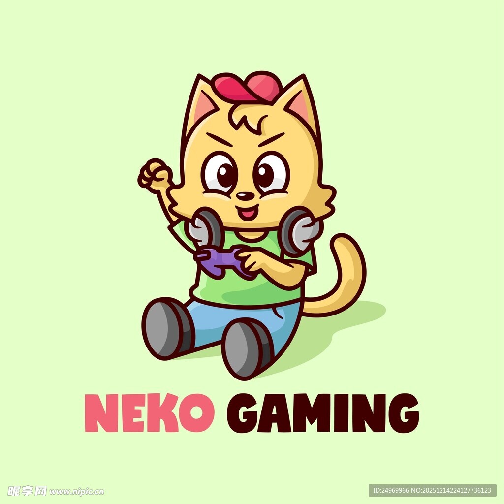 可爱猫咪玩游戏