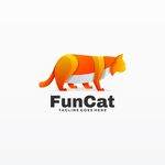 趣味猫咪标志设计