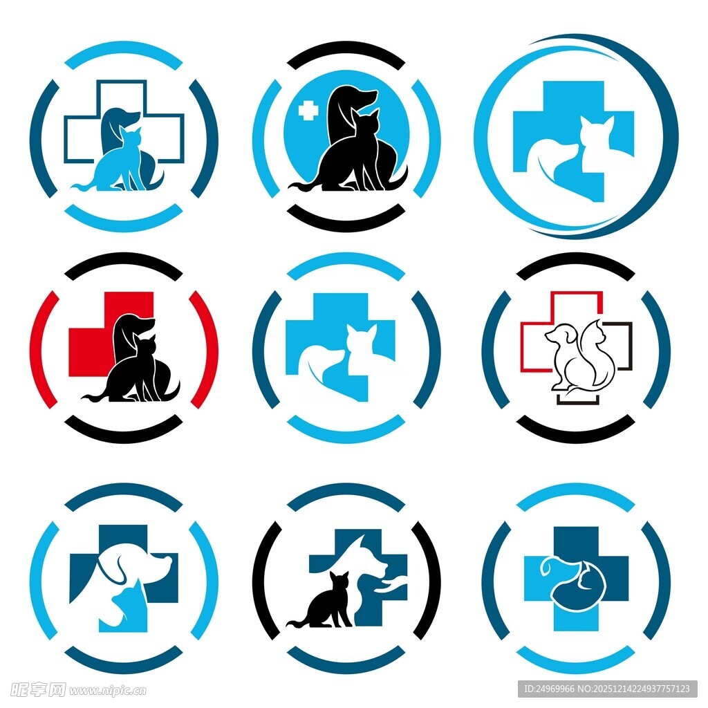 医疗宠物相关图标集合