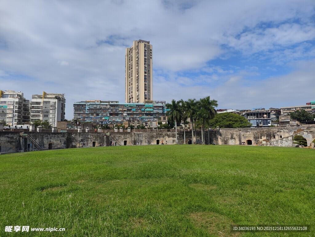 城市绿地与高楼景观