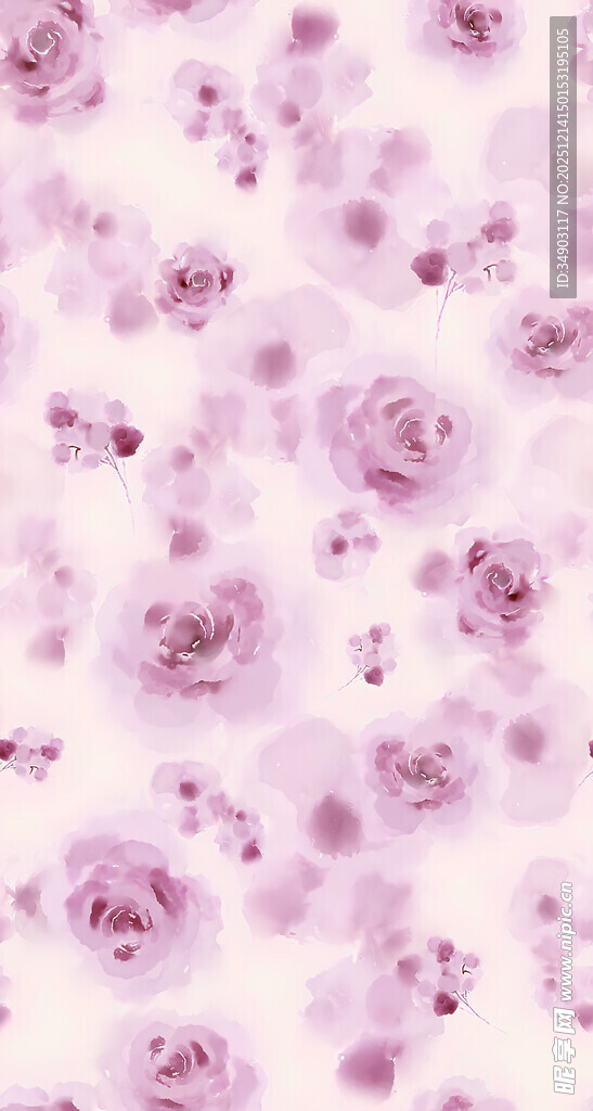 粉色玫瑰花卉图案背景