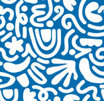 蓝白抽象线条图案纹理