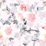 水彩花卉无缝图案背景