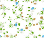 清新花卉图案背景