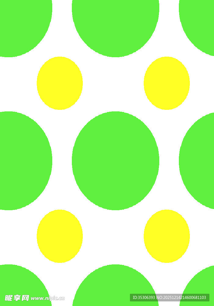 绿黄圆点图案背景